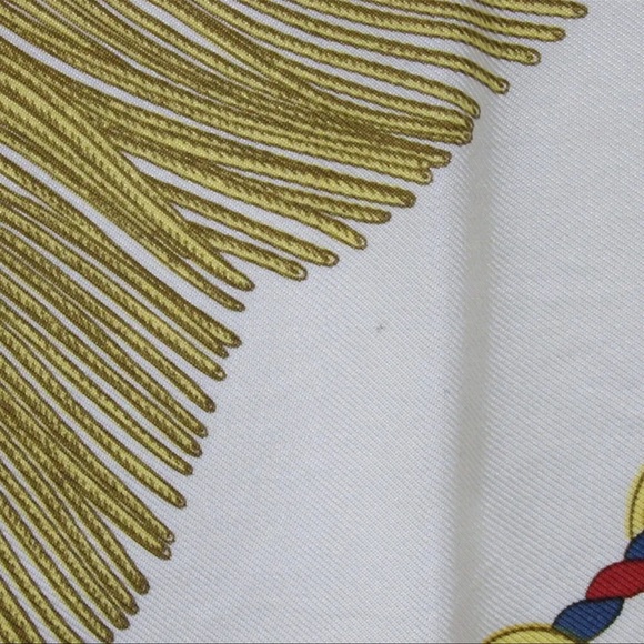 Auth HERMES Carre90 Poste et Cavalerie Silk Scarf - Picture 3 of 5
